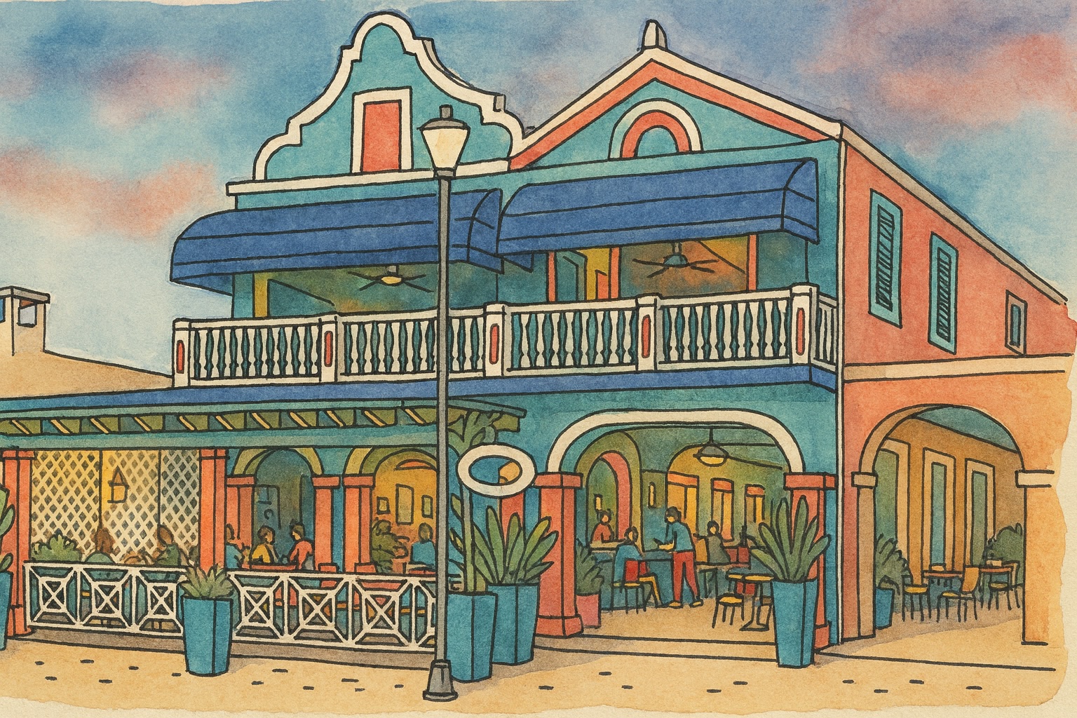 Rumba Café: Zonsondergang met een mojito in je hand - Bonaire4you