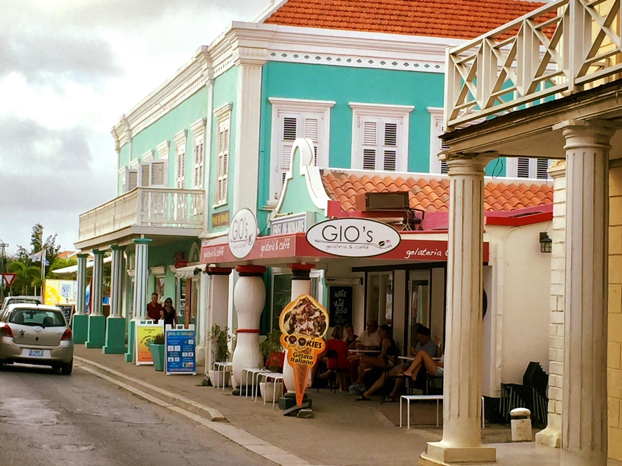 IJsje eten op Bonaire
